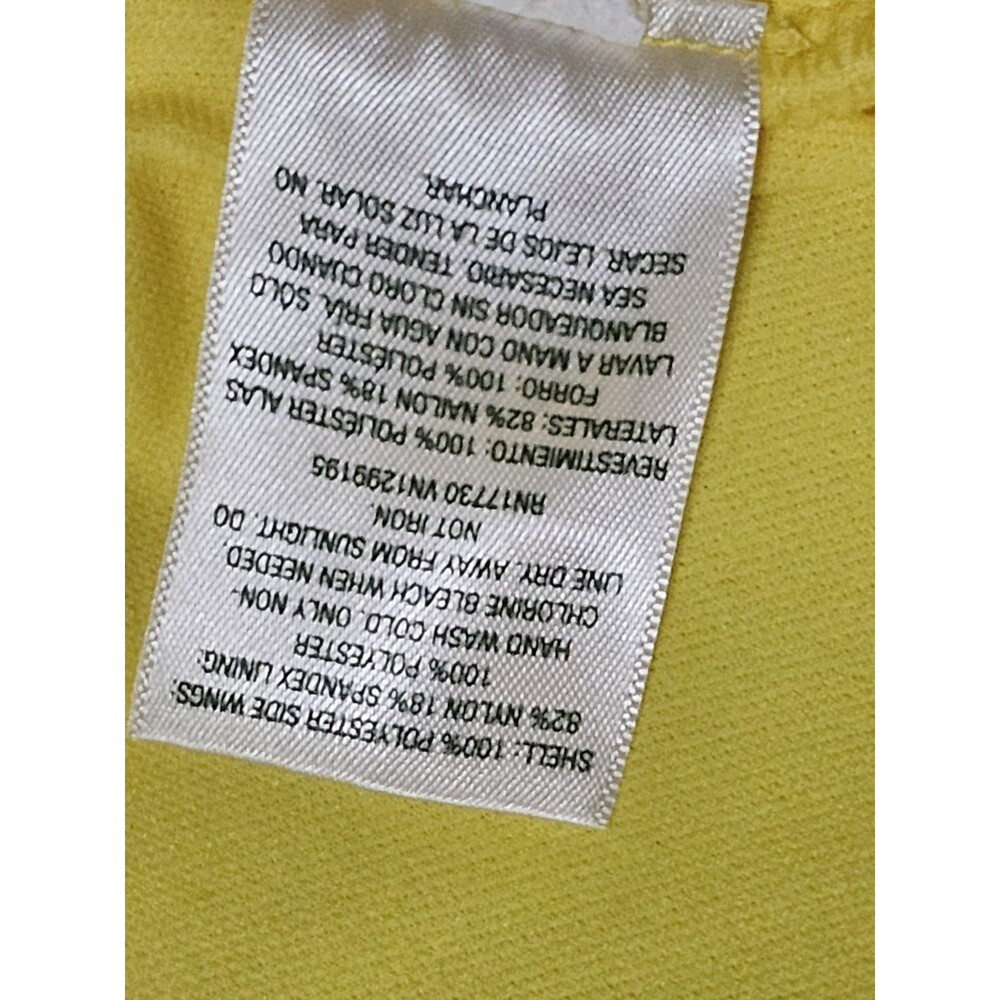 Wild Fable  Womens Bikini Set  Top Bandeau Crochet Yellow & Pink  Size XL - Picture 9 of 10